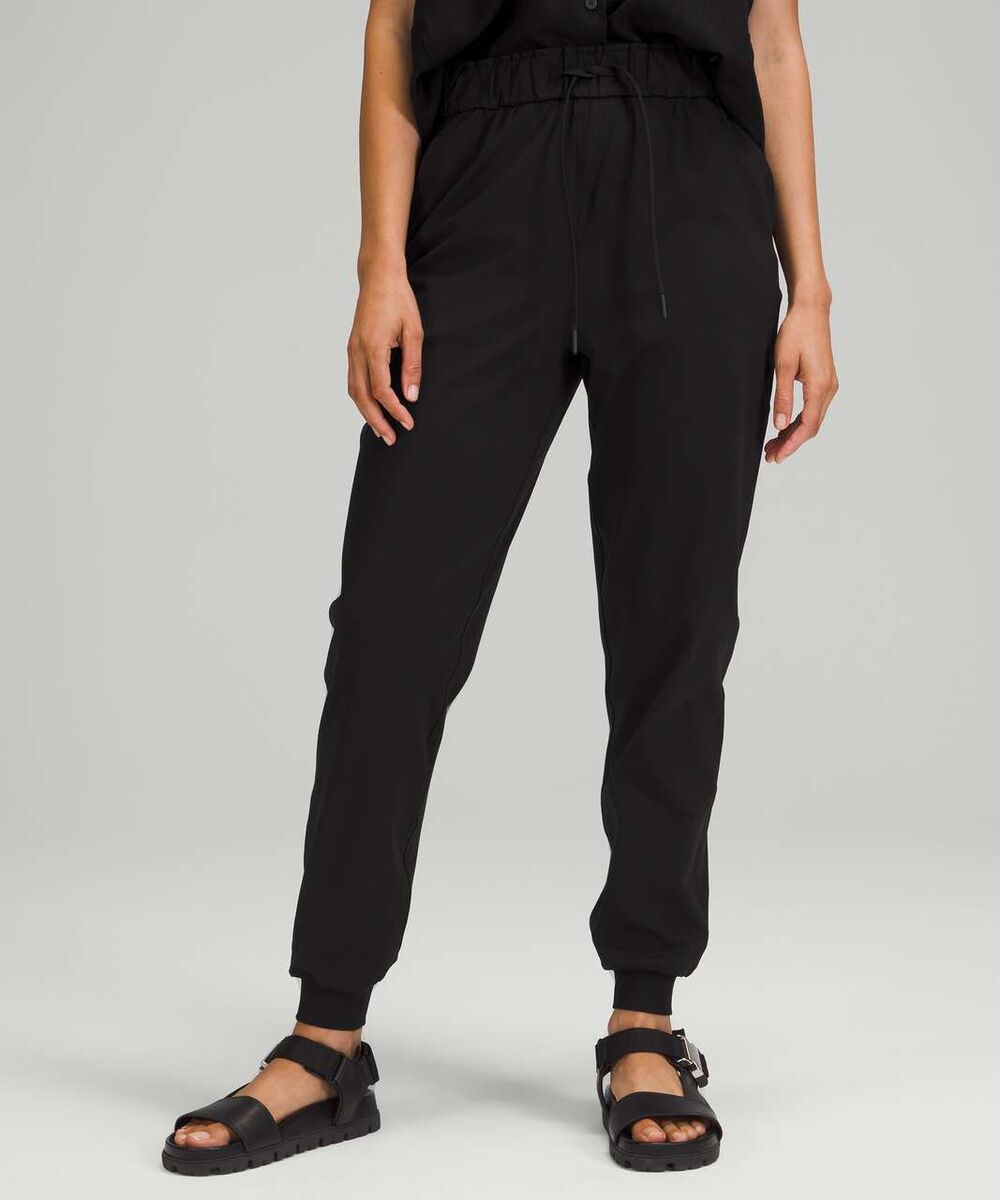 Lululemon Womens Pants Black Stretch High Rise Jogger Pull On Casual Size 6